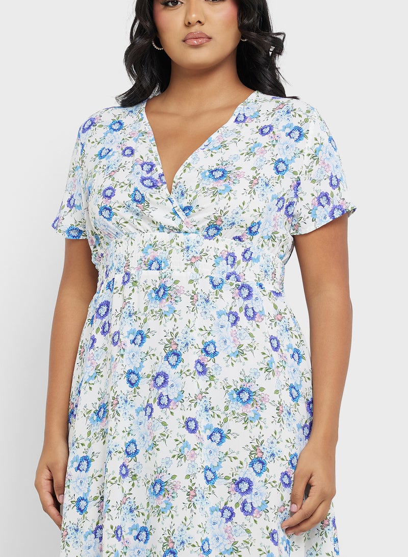 Ginger Plus Floral Print Dress - Image 3