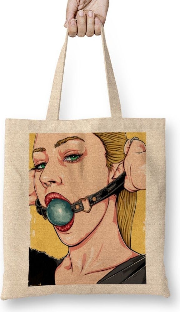 Baskı Dükkanı Print Shop Ballgag Cloth Bag Long Handle 