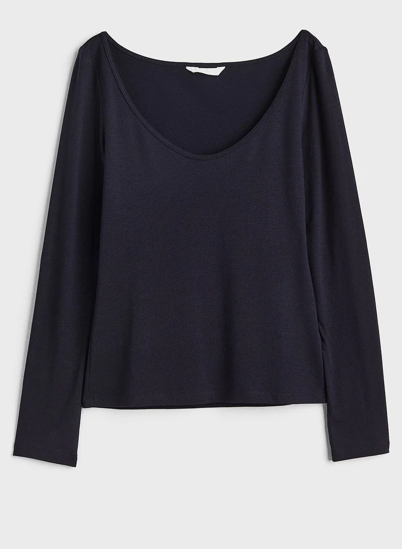 H&M Boat Neck Top
