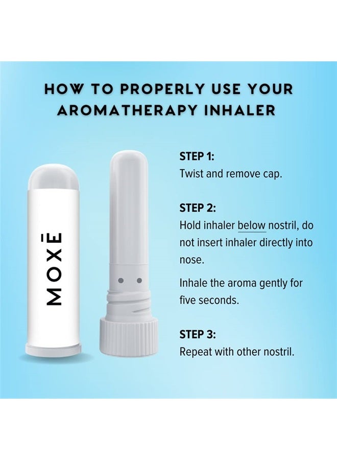 MOXE Breathe | Himalayan Salt Inhaler | Help Clear Congestion, Boost Focus and Improve Breathing | Natural Aromatherapy | Peppermint, Lavender and Tee Tree Essential Oil (3 Pack) - Image 5