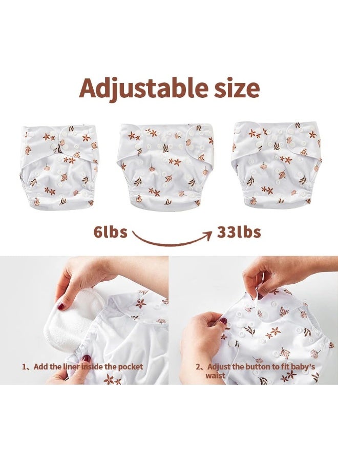 Happy Flute HappyFlute 9 Sets Newborn Baby Cloth Pocket Diapers - Image 3