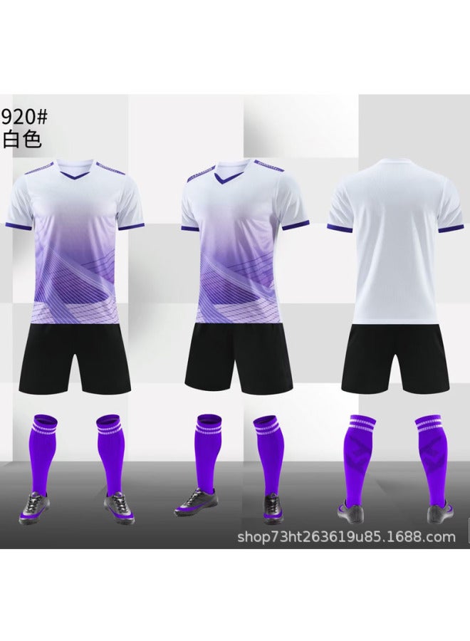 920 White Short Sleeve Football Jersey - Image 1