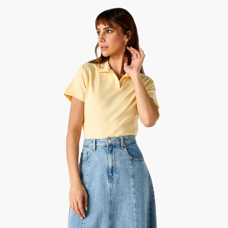 سبلاش فيڤ تيشيرت بولو بياقة جوني