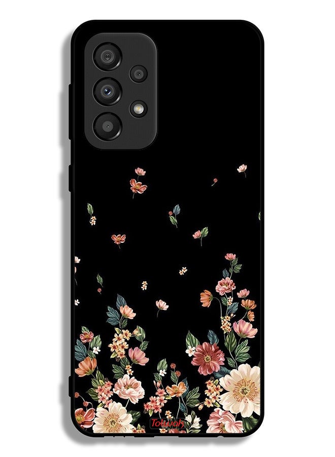 Tolwak Samsung Galaxy A33 5G Protective Case Cover Small Flowers In Bottom - Image 1