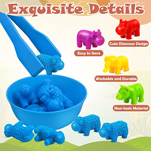 GKDOMS Counting Animals Toys Matching Game with Sorting Bowls Preschool Learning Activities Montessori Sensory Toy for Math Color Sorting Party Favors Birthday Exchange Gifts for Toddlers - Image 5