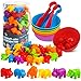 GKDOMS Counting Animals Toys Matching Game with Sorting Bowls Preschool Learning Activities Montessori Sensory Toy for Math Color Sorting Party Favors Birthday Exchange Gifts for Toddlers - Image 4
