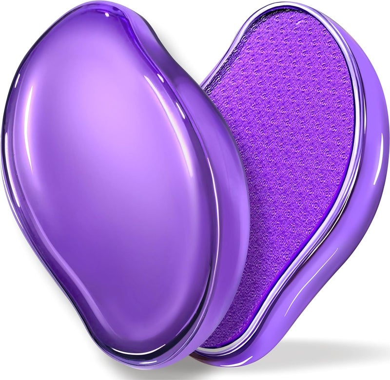 GABOX Nano Glass Pro Foot File  Callus Remover for Feet  Heel Foot Scrubber Dead Skin Exfoliator  Pedicure SPA Tool for Women  Men  Removedor de Callos en Los Pies  Crystal Purple