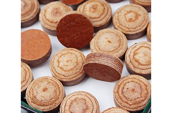 JBB Snooker and Pool 10mm Leather cue tip 5 Pieces + 1 Piece Glue + 1 Piece tip Repair - Image 5