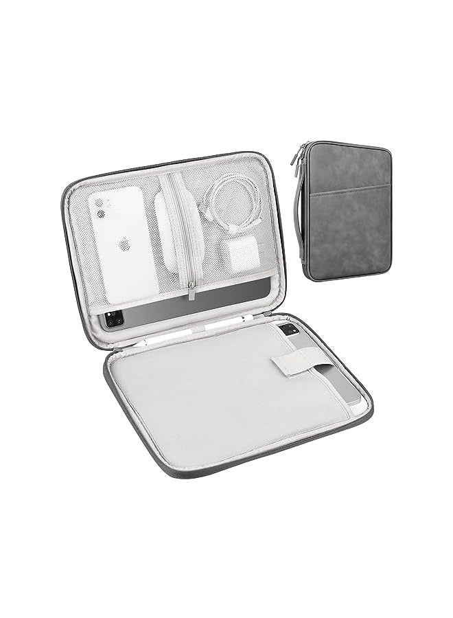 لاكدو حافظة لجهاز iPad Pro M4 مقاس 11 بوصة / 11 بوصة iPad Air M2 / 10.9 بوصة iPad / 10.2 بوصة iPad / 10.9 بوصة iPad Air / 10.5 بوصة iPad Pro Air، حقيبة Galaxy Tab A9+ مقاس 11 بوصة، لوحة مفاتيح سحرية مناسبة، رمادي داكن - Image 1