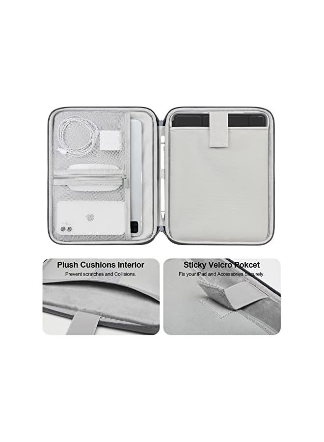 لاكدو حافظة لجهاز iPad Pro M4 مقاس 11 بوصة / 11 بوصة iPad Air M2 / 10.9 بوصة iPad / 10.2 بوصة iPad / 10.9 بوصة iPad Air / 10.5 بوصة iPad Pro Air، حقيبة Galaxy Tab A9+ مقاس 11 بوصة، لوحة مفاتيح سحرية مناسبة، رمادي داكن - Image 3