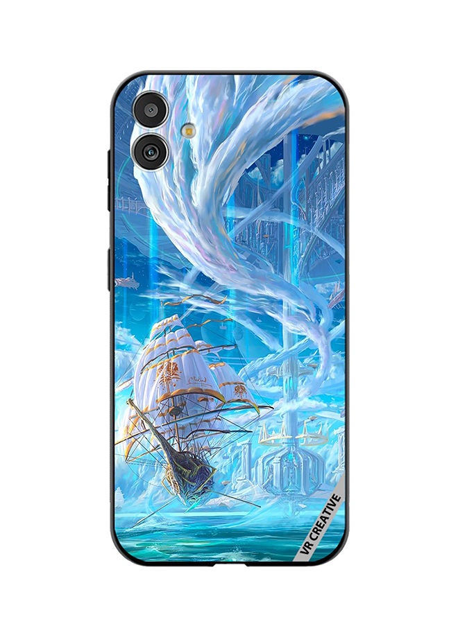VR CREATIVE Protective Case Cover For Samsung Galaxy F14 Castle With Clouds Design Multicolour - Image 1