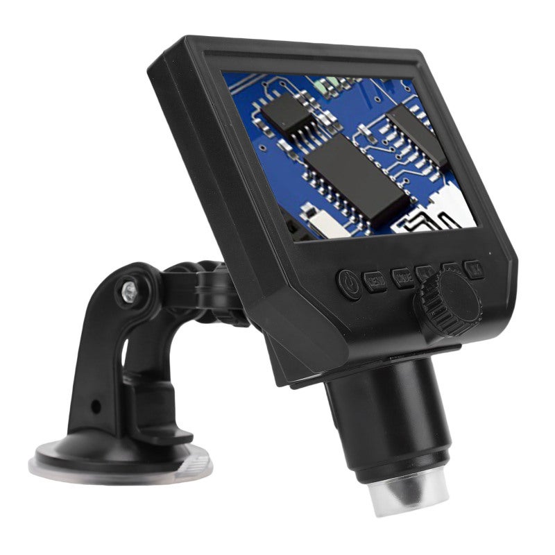 Digital Microscope: 4.3 Inch HD Screen, 1080P Autofocus Lens, Up To 600X Magnification - Foldable Portable Design, Soldering Microscope for Electronic Repair, Coin Inspection, Hobbyists & Science Rese - Image 4