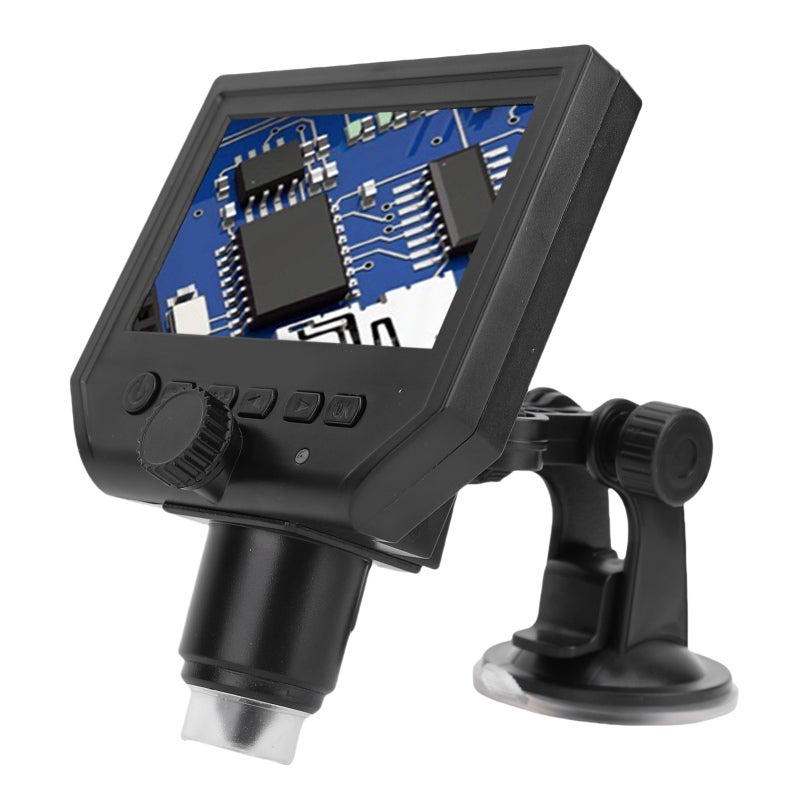 Digital Microscope: 4.3 Inch HD Screen, 1080P Autofocus Lens, Up To 600X Magnification - Foldable Portable Design, Soldering Microscope for Electronic Repair, Coin Inspection, Hobbyists & Science Rese - Image 3