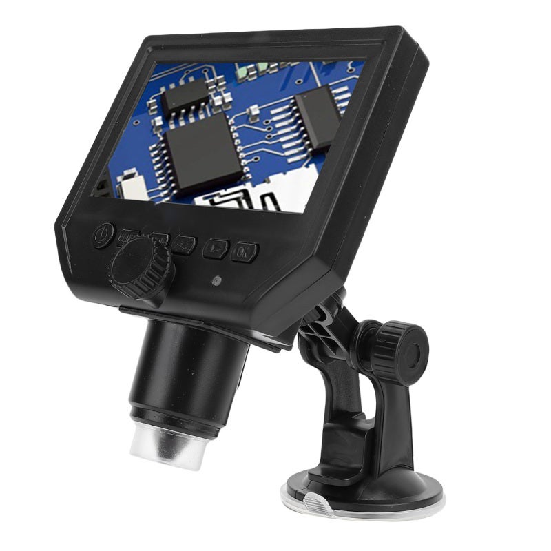 Digital Microscope: 4.3 Inch HD Screen, 1080P Autofocus Lens, Up To 600X Magnification - Foldable Portable Design, Soldering Microscope for Electronic Repair, Coin Inspection, Hobbyists & Science Rese - Image 5