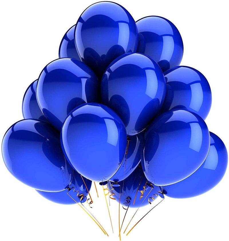 Vail Creations Made in India 12 inch HD Metallic Finish Balloons for Birthday/Anniversary Party Decoration (Red + Blue + Silver, Pack of 50) - Image 3