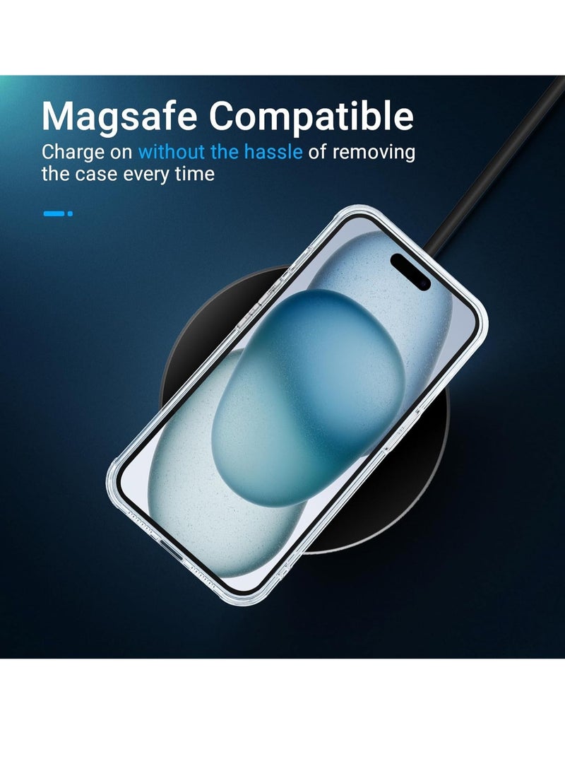 ELTRAZONE [5 in 1] Designed for iPhone 15 Clear Case with Screen Protector[2 Pack] +Camera Lens Protector[2 Pack], Military Grade Drop Protection Transparent Cover 6.1 Inch - Image 5