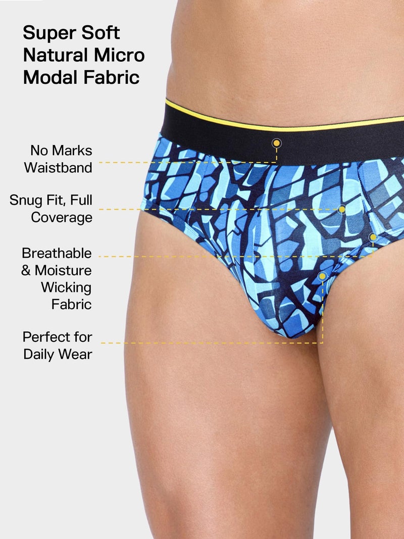 Bummer Men's Printed Micro Modal Briefs Underwear | Ultra Soft & Breathable | Pack of 32 - Image 5