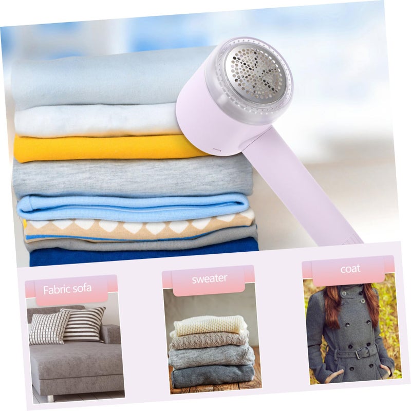 USB Rechargeable Lint Remover Shaver Portable Fuzz Remover for Clothes Pink 20.5x8cm - Image 4