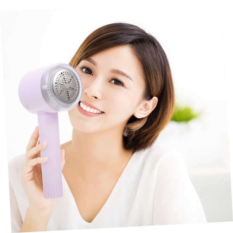 USB Rechargeable Lint Remover Shaver Portable Fuzz Remover for Clothes Pink 20.5x8cm - Image 3