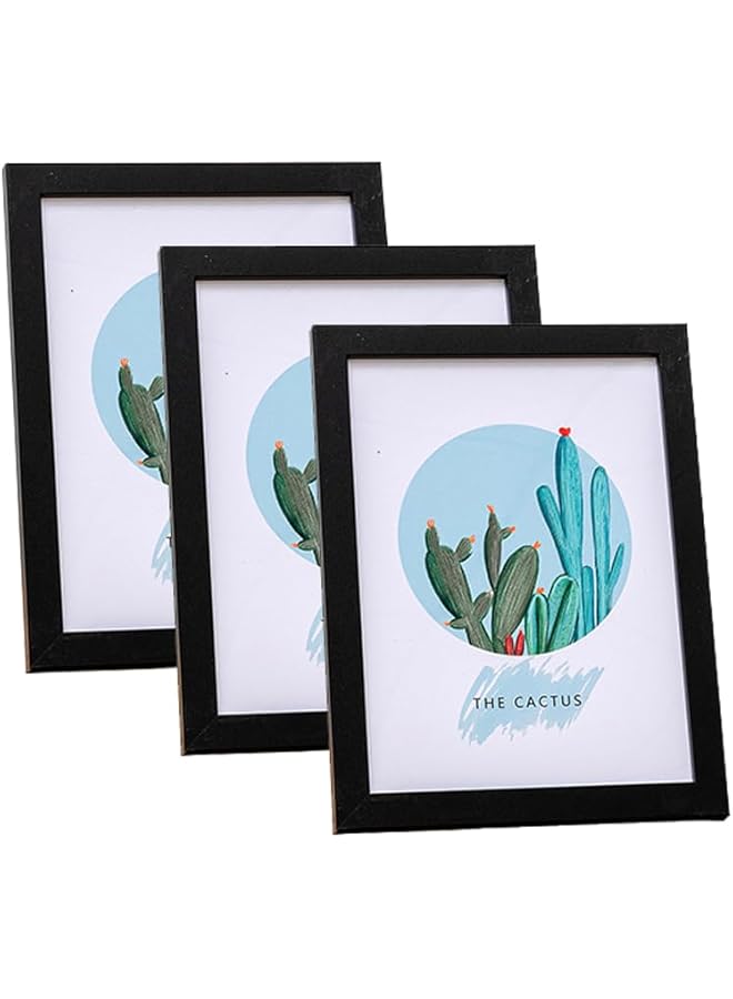 The Bros Photo Frame With Mount, Wall Gallery Photo Frames, Picture Frame Set For Wall Tabletop Frames Home Decor (Black; Size: 21 * 29.7cm) - Image 1