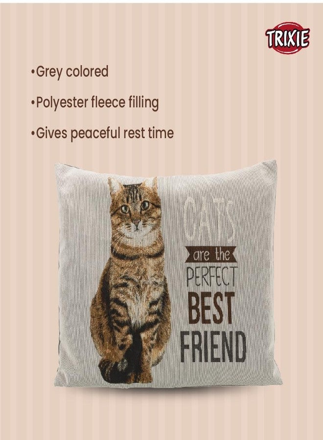 TRIXIE Chipo Cat Cushion, Soft Cat Bed Cushion for Indoor Use, Rectangular Pet Sleeping Mat for Cats & Small Pets, 60×48 cm - Image 5
