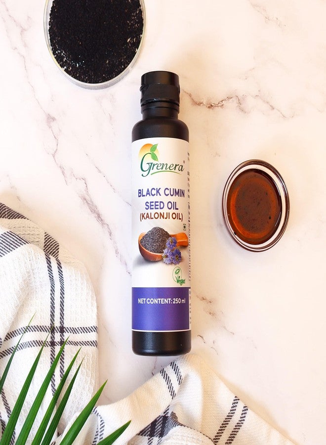 Grenera Black Cumin Seed Oil 250 ml, Cold Pressed, Nigella Sativa, Kalonji Oil for Immunity, Skin, Hair, Rich Source of Natural Thymoquinone, Rich in Omega 3,6 & 9 - Image 3