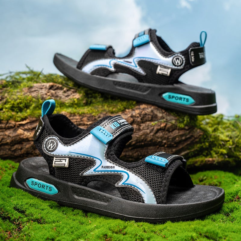 24 Children'S Sandals Big Children'S Sandals Breathable Daily Casual Boys Beach Shoes - Image 3