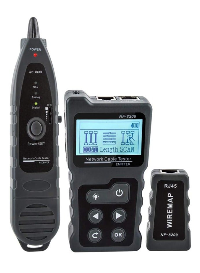 Ainawo Multi-functional LCD Network Cable Tester Wire PoE Checker Inline PoE Voltage And Current Tester With Cable Tester With Illuminate Function - Image 1