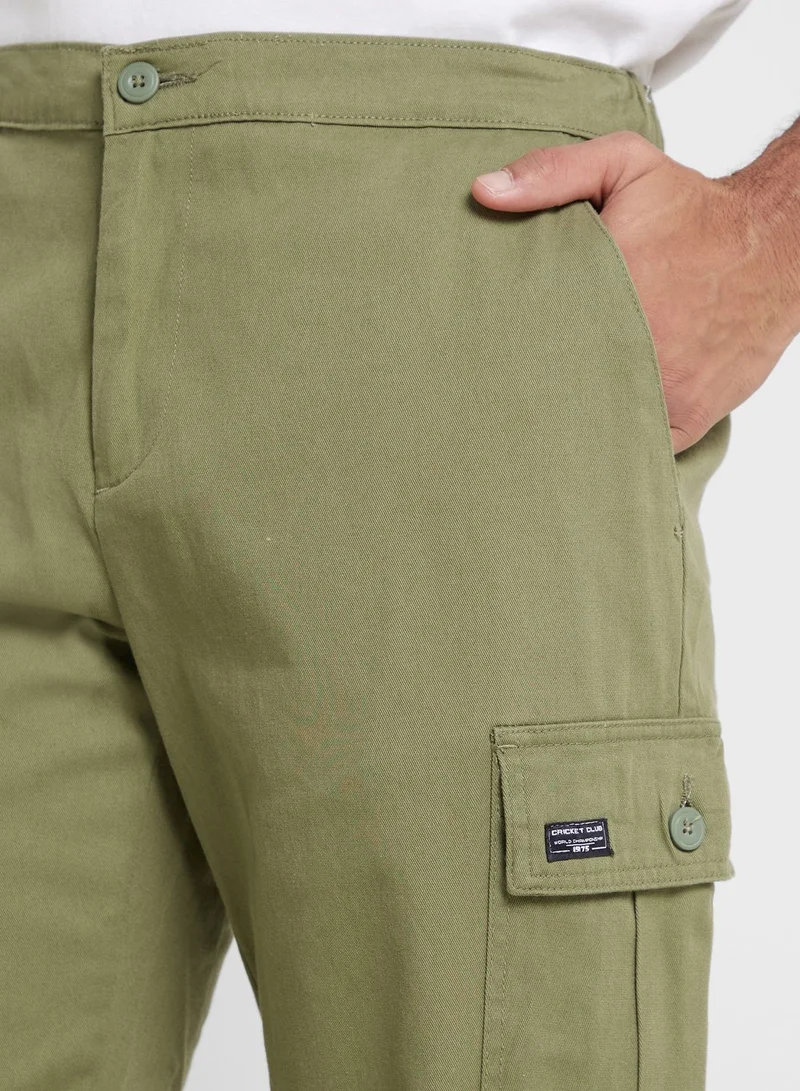 Thomas Scott Thomas Scott Men Comfort Slim Fit Easy Wash Cargos