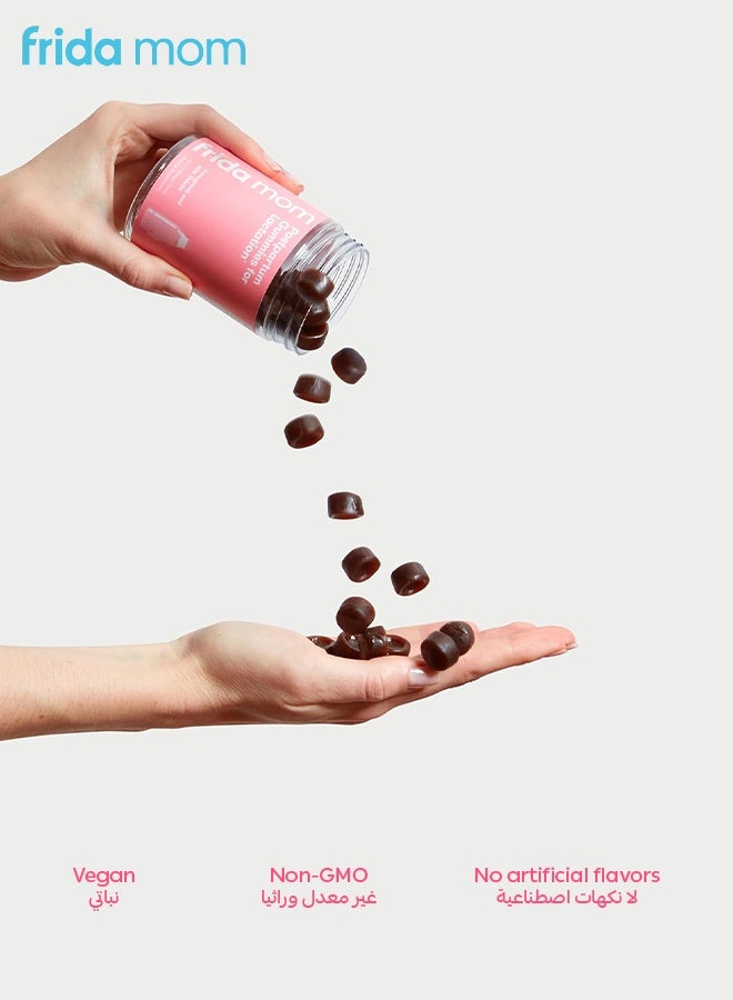 Frida Mom Postpartum Gummies for Lactation | Supports Milk Supply & Breastfeeding | Vegan | 60 Count | Mango Flavor | Fenugreek + Milk Thistle | 9x5x5 CM | Gluten-Free | Non-GMO - Image 4