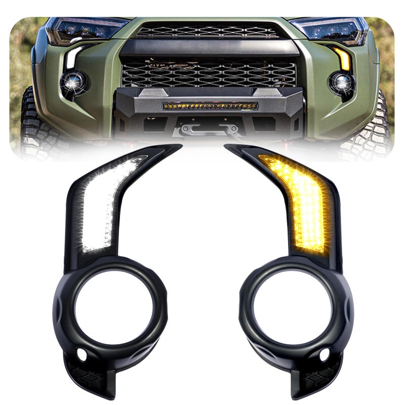 BreTrewri Daytime Running Fog Lights Fit For 20142024 Toyota 4Runner Led fog lamps Turn Signal Lights Assembly 14 DRL