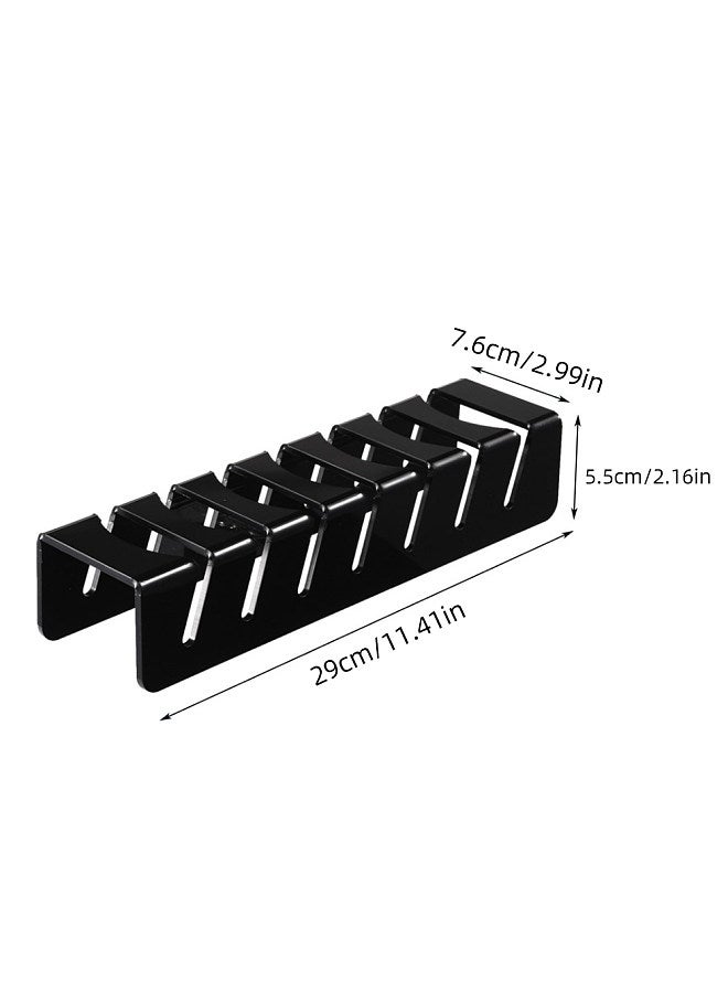 2Pcs Hat organizer for Baseball Caps, 14 Ball Cap Storage Organizer Rack, No Install Acrylic Baseball Cap Storage, Renter Friendly Cap Holder Display Stand for Closet, Bedroom  - Image 3