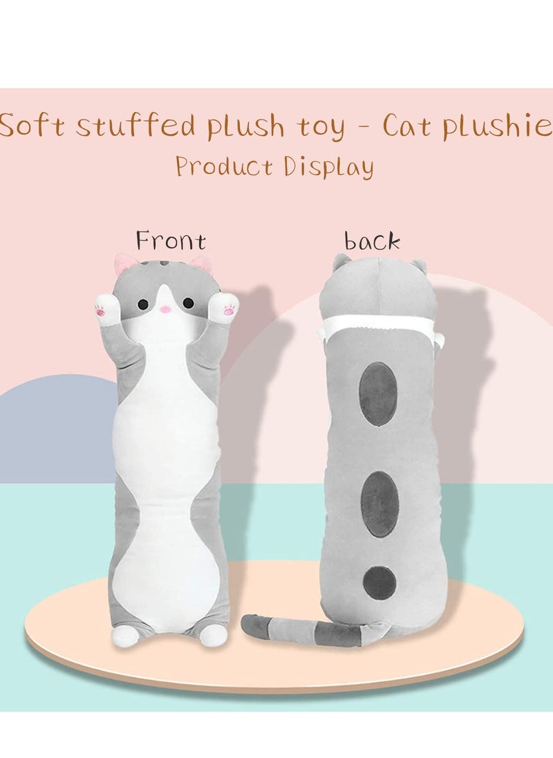 Daytoyz - Cat Long Plush Body Pillow,  110CM Squishy Pillow for Animals Doll Toy Gift for Girlfriend Girls Boys - Image 1