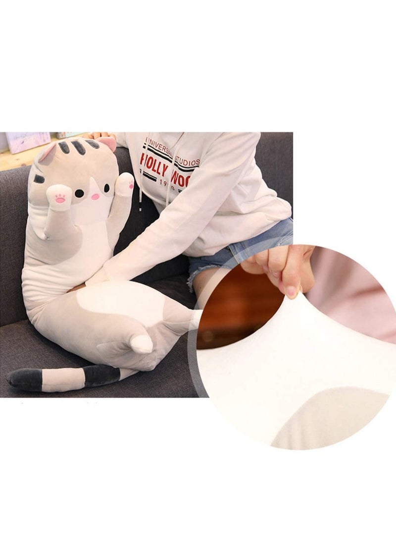 Daytoyz - Cat Long Plush Body Pillow,  110CM Squishy Pillow for Animals Doll Toy Gift for Girlfriend Girls Boys - Image 1