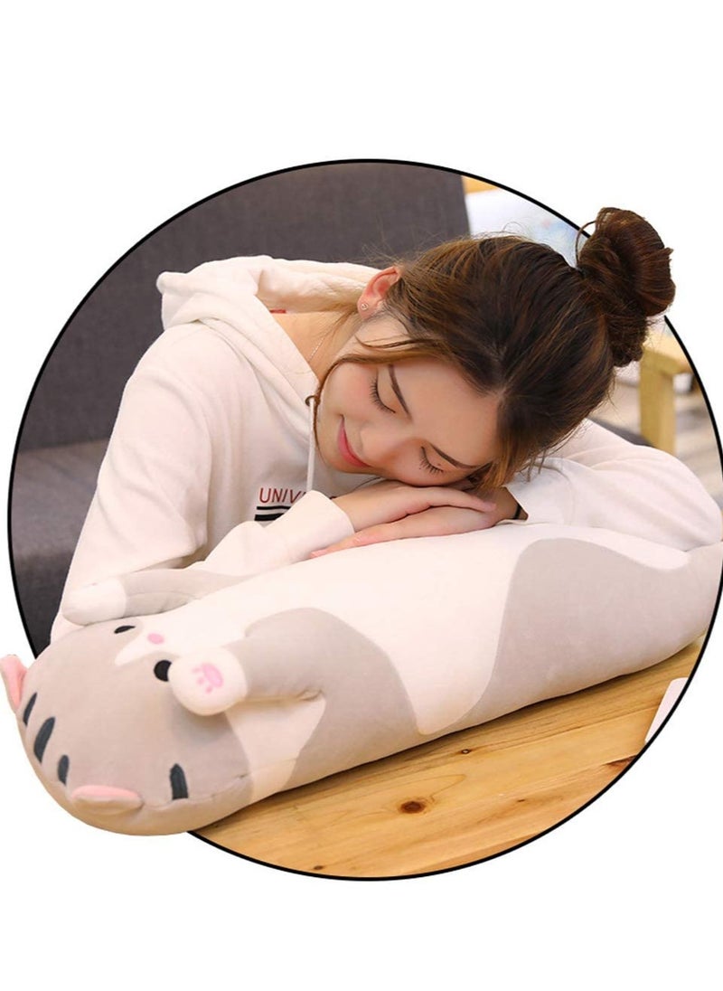 Daytoyz - Cat Long Plush Body Pillow,  110CM Squishy Pillow for Animals Doll Toy Gift for Girlfriend Girls Boys - Image 1