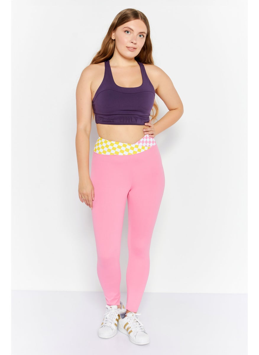 Dippin' Daisy's - Women Full Length Checkered Leggings, Pink Combo - Image 1