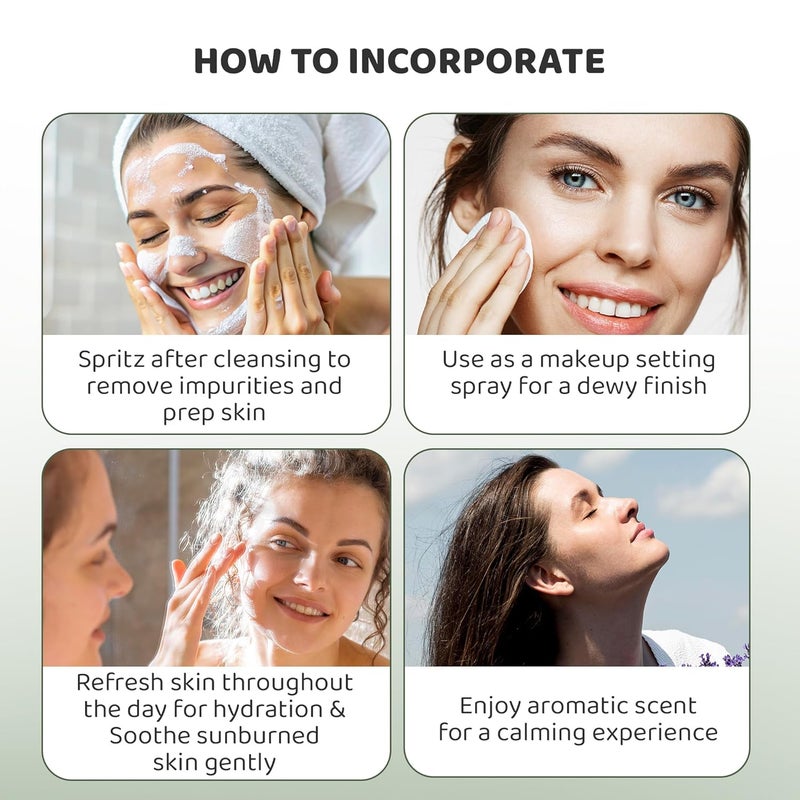 Rey Naturals Rey Naturals Aqua Range  Rosemary Water  Rose Water Gulab Jal Face Toner For Pore Tightening 100ml  Rose Mary Water  Rose Water Toner For Face  Oil Free Face Toner For All Skin Types - Image 5