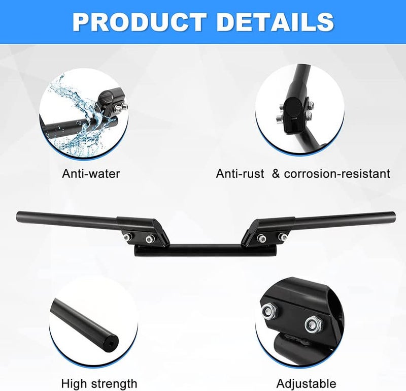 Lovmoto Universal Motorcycle Handlebars 7/8" 22mm, Adjustable Handle Bar Steering Handle Bar Motorcycle Sport Bike (Black) Comfortable with Splen-dor Pl-us - Image 5