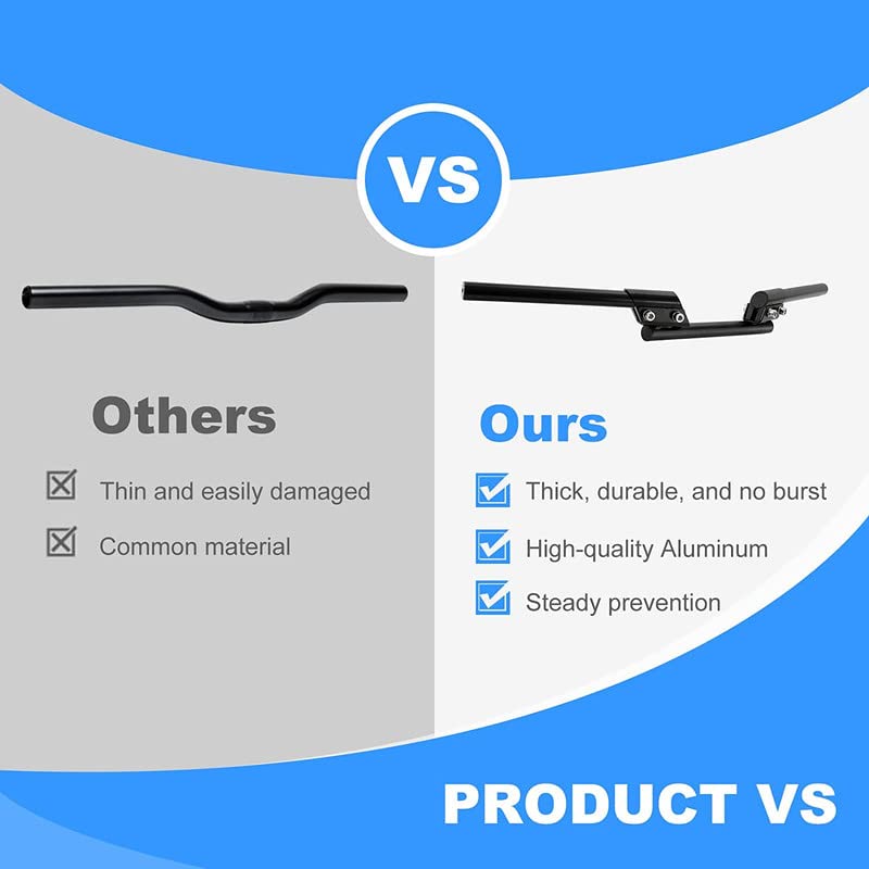 Lovmoto Universal Motorcycle Handlebars 7/8" 22mm, Adjustable Handle Bar Steering Handle Bar Motorcycle Sport Bike (Black) Comfortable with Splen-dor Pl-us - Image 4