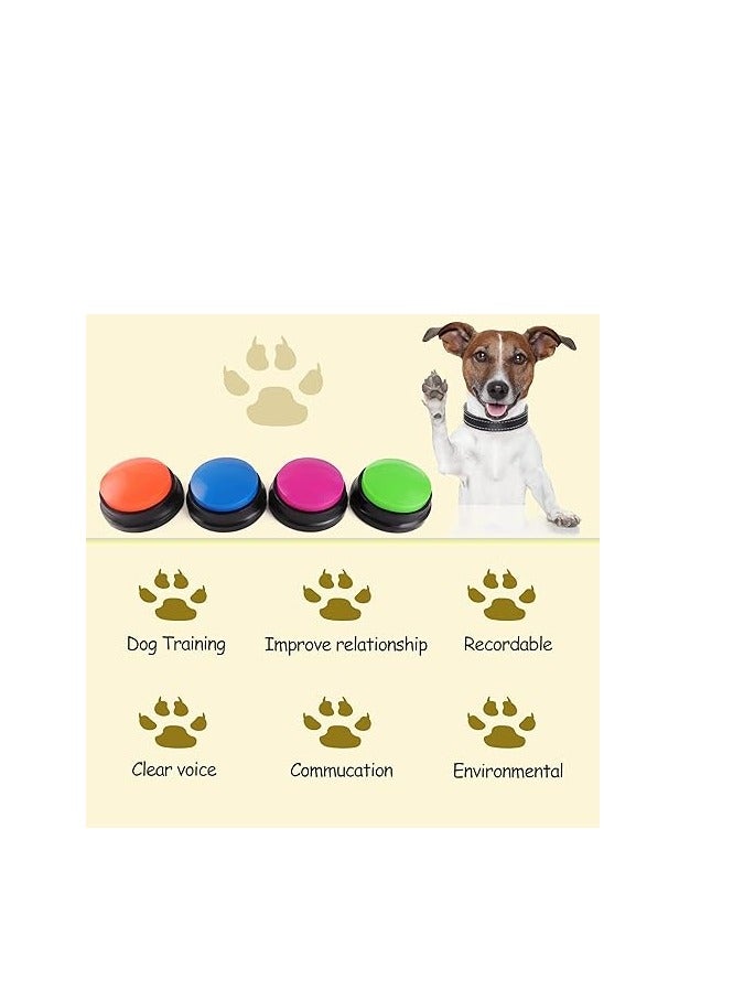Voice Recording Button, Dog Buttons for Communication Pet Training Buzzer, 30 Second Record & Playback, Funny Gift for Study Office Home(A random one) - Image 3