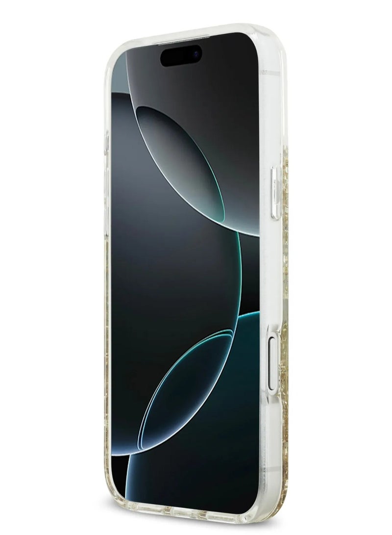 GUESS iPhone 17 Pro Max MagSafe Case / Glitter Pattern Case Cover - Gold - Image 2