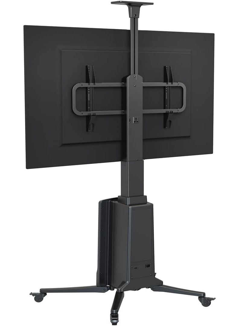 NB ERGONOMIC Motorized TV Floor Stand for 55-85 Inch LCD or LED Flat Panel TVs up to 150 lbs, Electric Height Adjustment 1200mm to 1700mm, VESA Compatible 200x200mm to 600x400mm, Mobile with Heavy-Duty Casters, Black - TW85B - Image 3