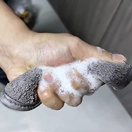 HEXONIQ® Scrub Foam, Dual Action Sponge Scratch Proof Scrubber with Special Microfiber Scrub with Heavy Duty Scouring for All Utensils Type Dish Washing, Heavy and Oily Stains Cleaning, Pack of 2 - Image 5