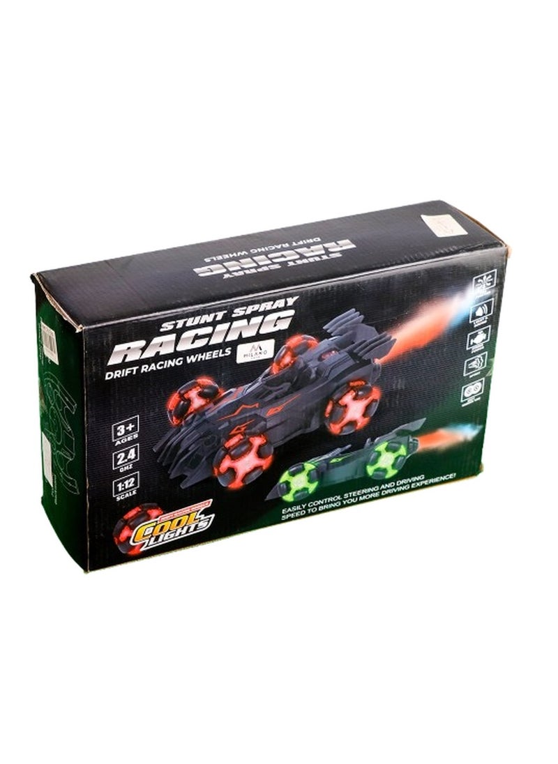 null - Stunt Spray Racing Wheel Car 1/12 with Remote Control - 208039S - Image 1