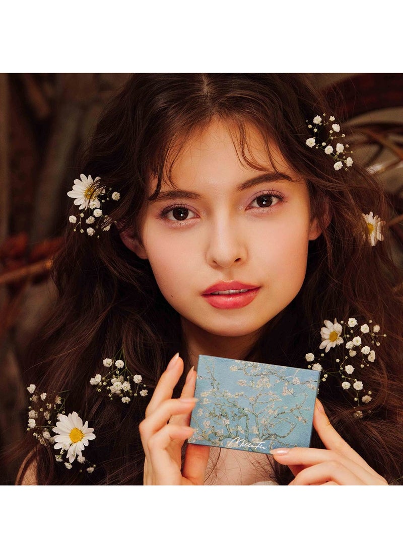 MilleFee Painting Eyeshadow Palette 6 Shades Matte and Shimmer Finishes Pressed Powder Makeup Palette-09 Almond Blossom - Image 2