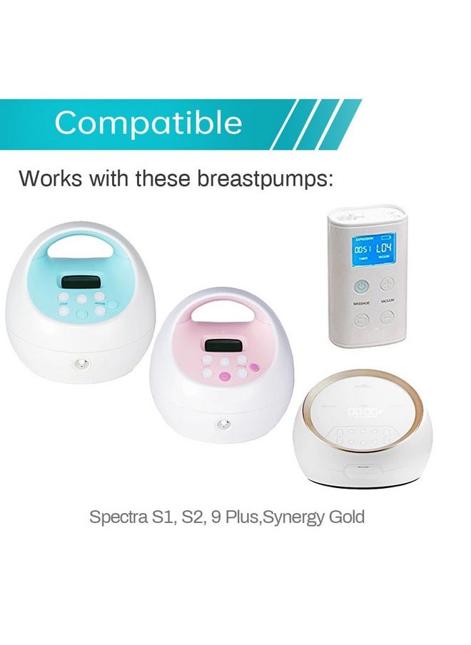  بامبموم-الولايات المتحدة صمامات منقار البط من PumpMom لمضخات Spectra وMotif Luna، صمامات منقار البط البديلة لمضخات Spectra S1 وSpectra S2 وSpectra 9 Plus SG (ليست ملحقات Spectra S2 الأصلية) (عدد 6 قطع)  - Image 1