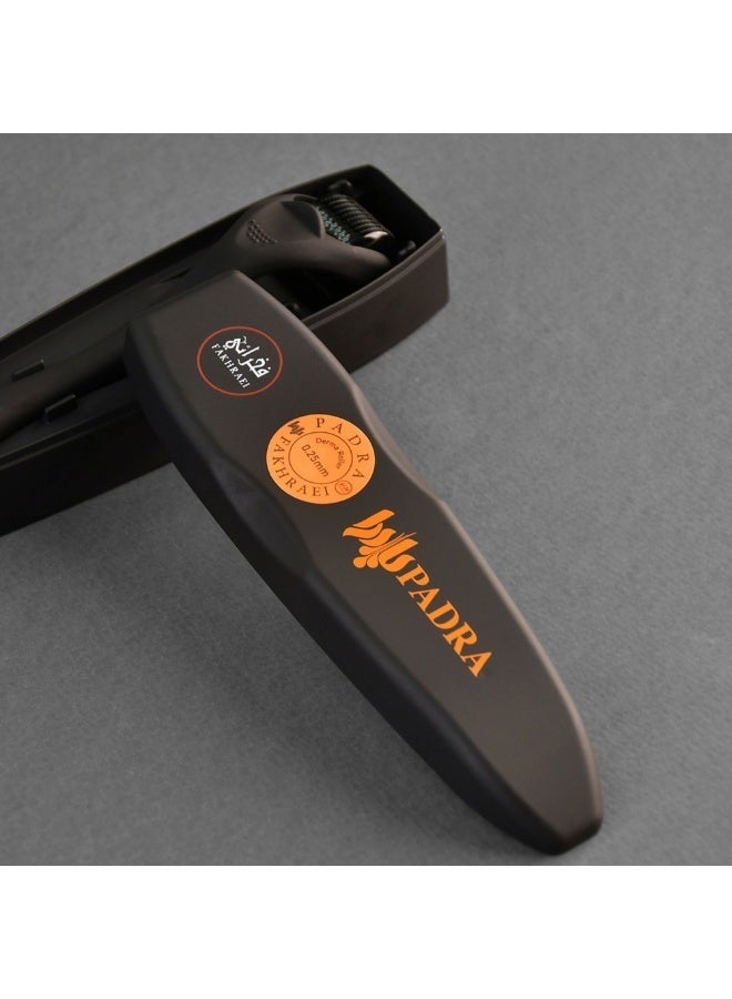 بادرا ديرما رولر للشعر وفروة الرأس 0.25 مم – 540 إبرة تيتانيوم دقيقة | نظام متكامل لنمو الشعر والعناية بالبشرة للرجال والنساء | مع علبة حفظ - Image 5