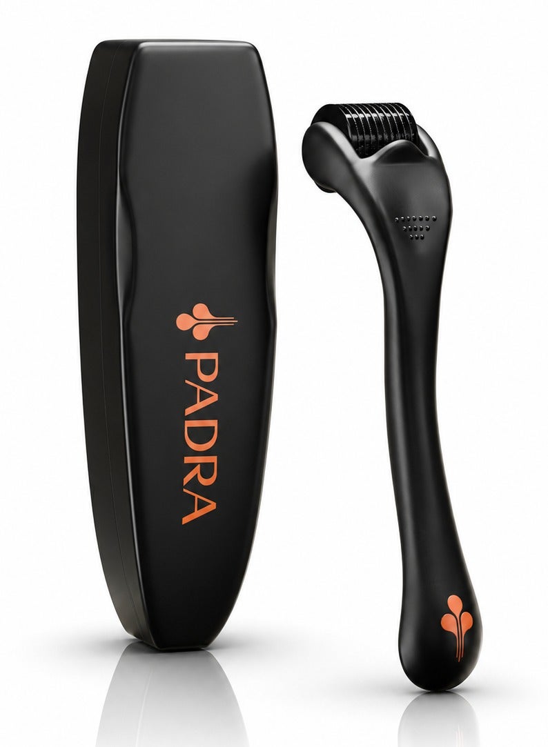 Padra Hair & Scalp Derma Roller 0.25mm – 540 Titanium Microneedles | Hair Growth & Skin Care System for Men & Women | With Storage Case - Image 1