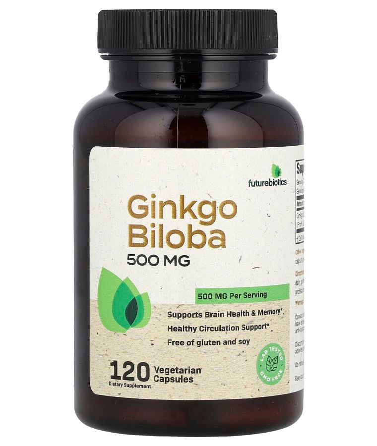 Futurebiotics Ginkgo Biloba 120 Vegetarian Capsules (250 mg per Capsule)