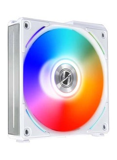 LIAN LI Lian-Li UNI Fan AL120 V2 Single White, PBT+PC+Aluminum Materials, 120mm Fans, Up to 1900 RPM Fan Speed, 64.5 CFM Airflow, 1 Pack | G99.12ALV21W.00  - Image 3